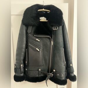 🖤 The Arrivals Moya shearling Leather jacket🖤